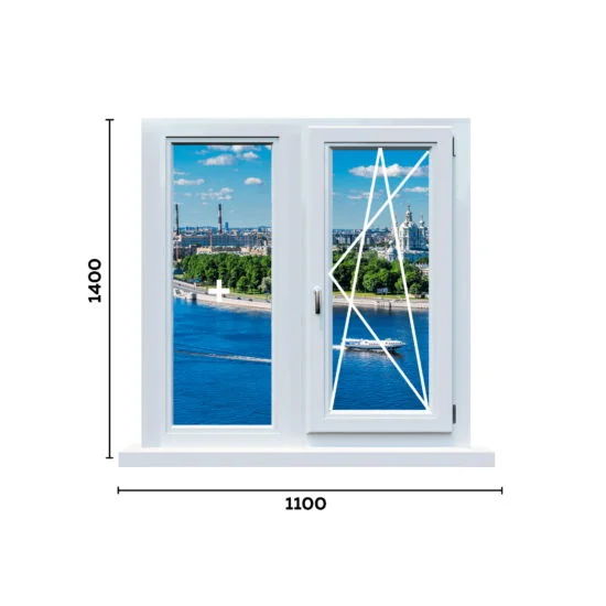 Окно 1100 мм