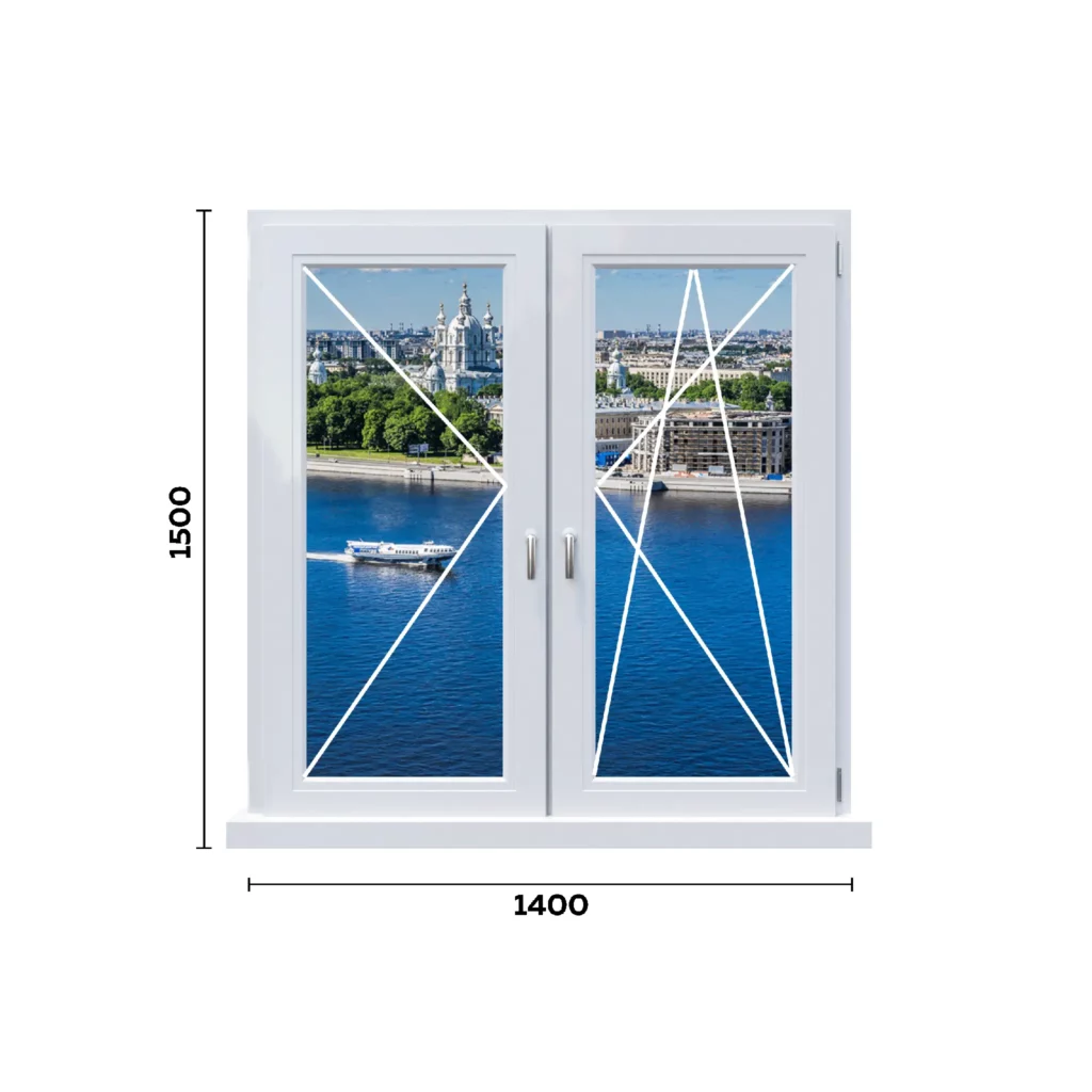Окно 1400 мм
