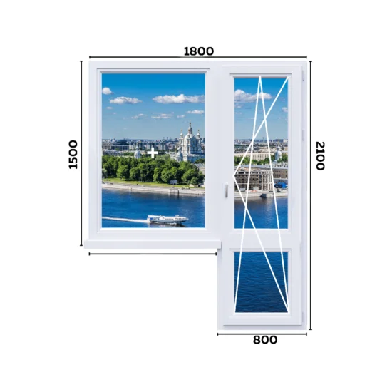 Балконный блок 1800 мм