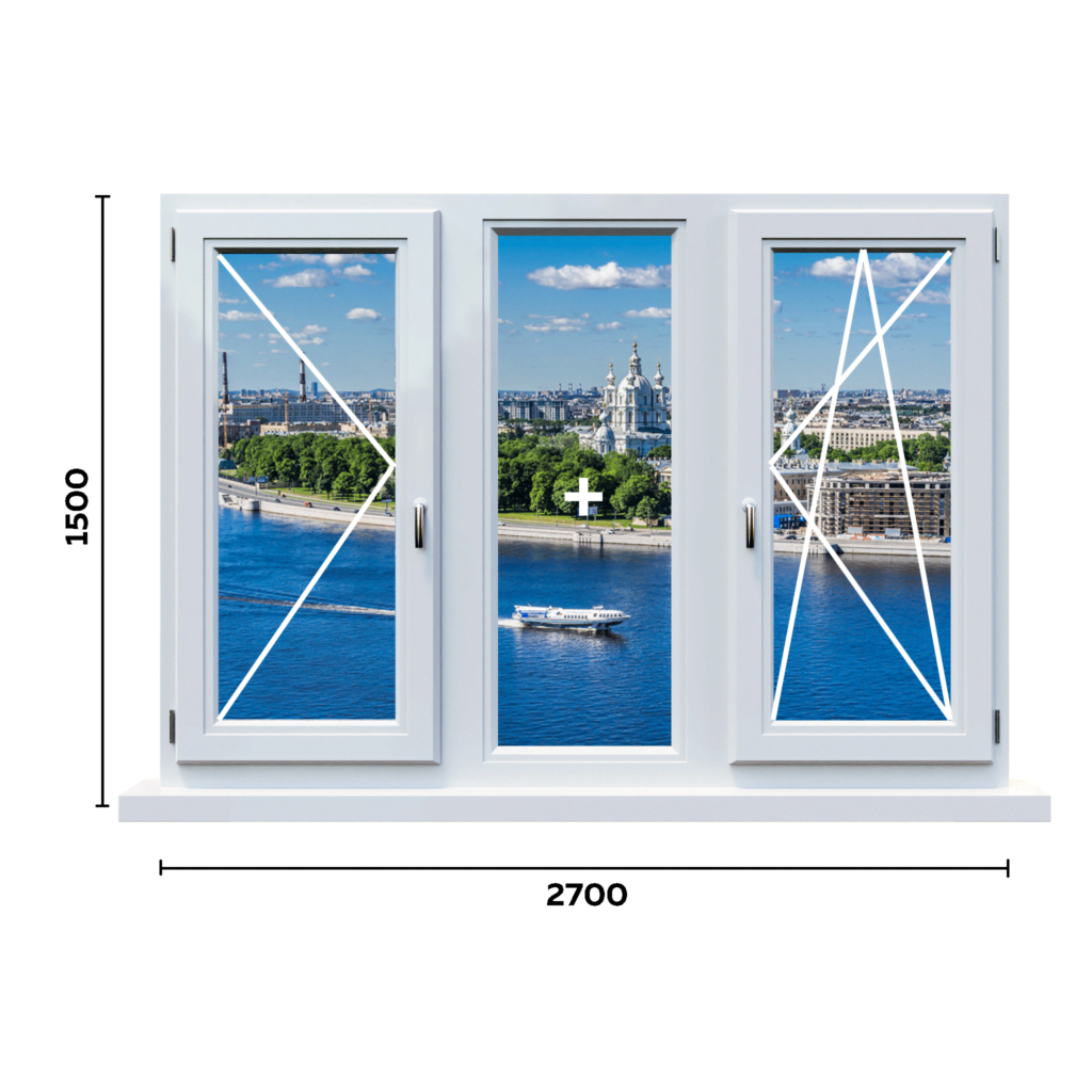 схема окна 2700мм вариант 4