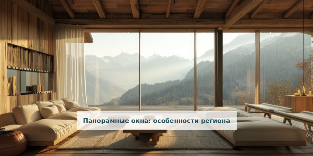 Панорамные окна: особенности региона