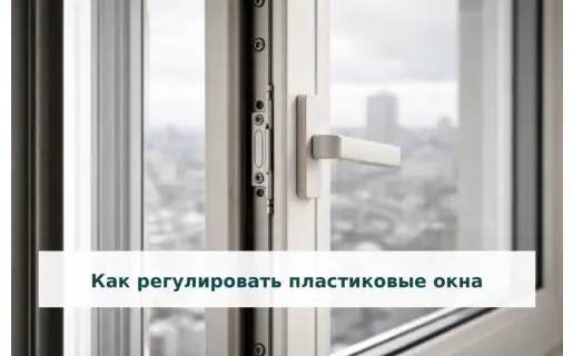 Как регулировать пластиковые окна