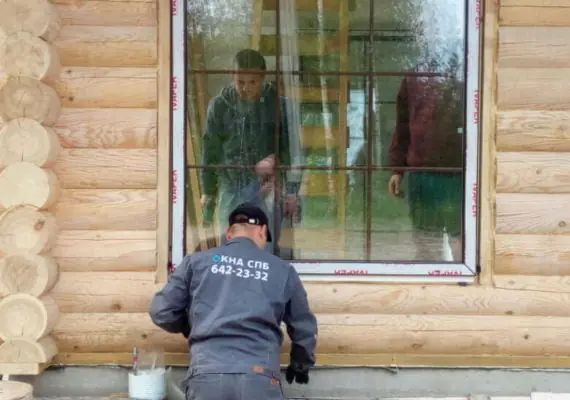 установка окон в дачном доме