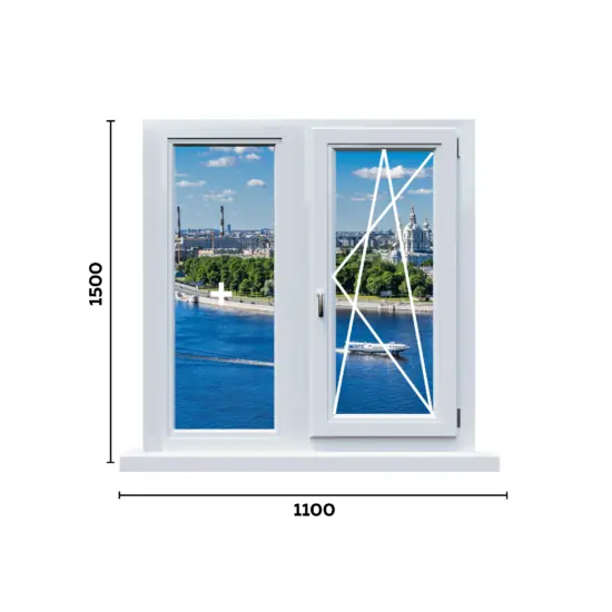 схема окон 1100мм вариант 1