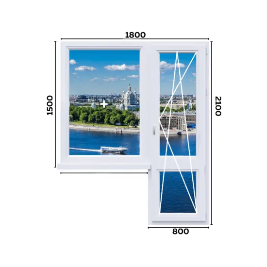 схема окна 1800мм вариант 2