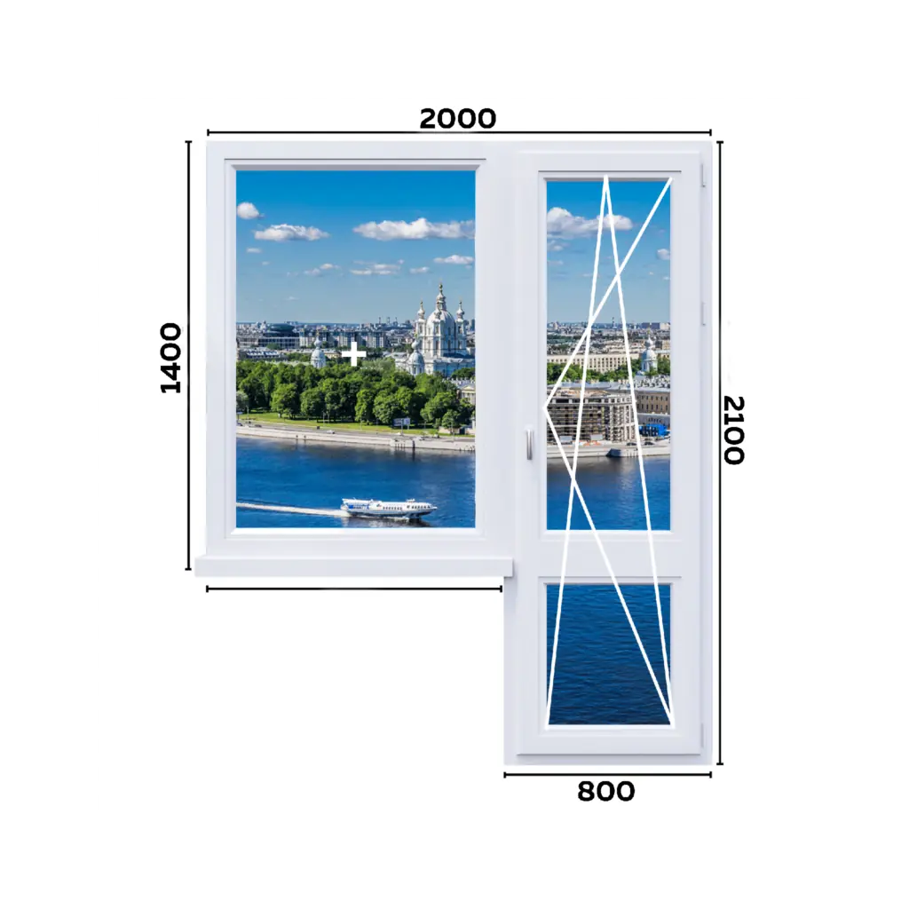 Балконный блок 2000 мм