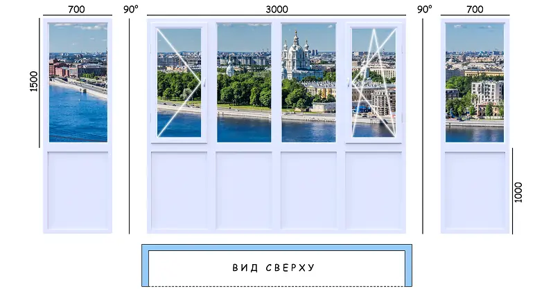Стандартный балкон 2