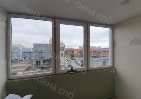 Замена холодного остекления на теплое на Парнасе