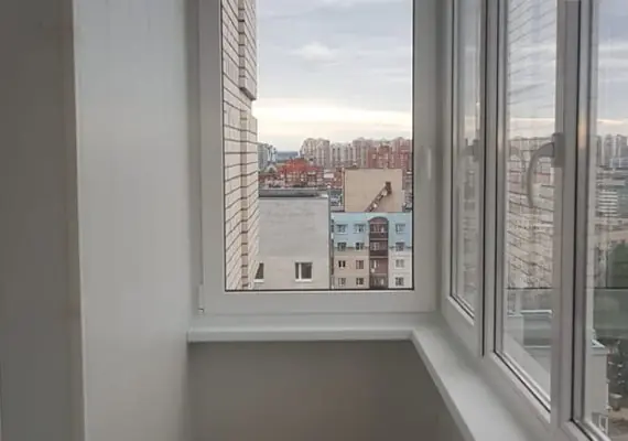 Остекление балкона на ул. Руставели