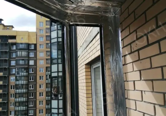 Теплое остекление лоджии Парнас ул. Федора Абрамова 16