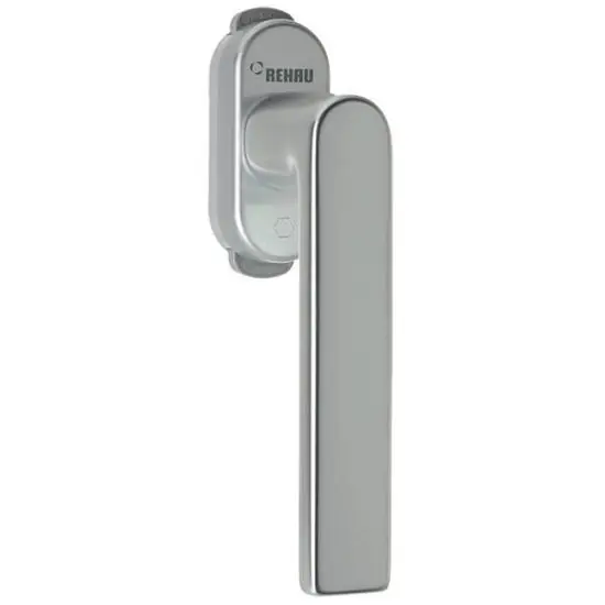 Оконная ручка с замком LINEA VARIO FIT. Цвет коричневый.