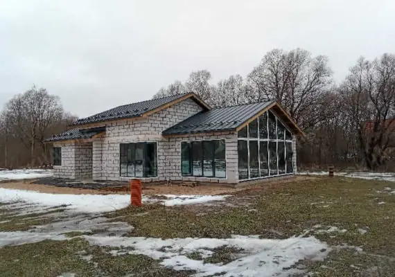 Остекление частного дома в Березицко