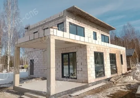 Остекление частного дома в Синицино
