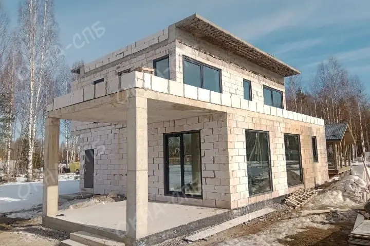 Остекление частного дома в Синицино