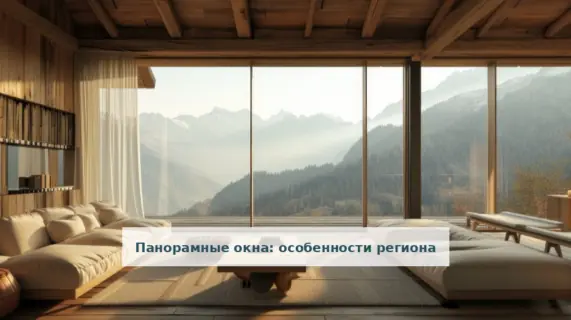 Панорамные окна: особенности региона